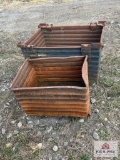 Lot of 2 Metal Bins