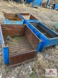 Lot of 4 Metal Bins