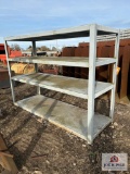 Large Metal 4 Shelf Rack