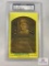 Carl Hubbell Autographed 1964-Date Hall of Fame Yellow Plaque Postcard, PSA/DNA Certified Authentic