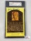 Bill Dickey Hall of Fame Yellow Plaque Postcard, SGC Authentic