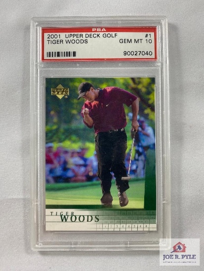 Tiger Woods 2001 Upper Deck Golf #1 PSA 10 GEM MINT