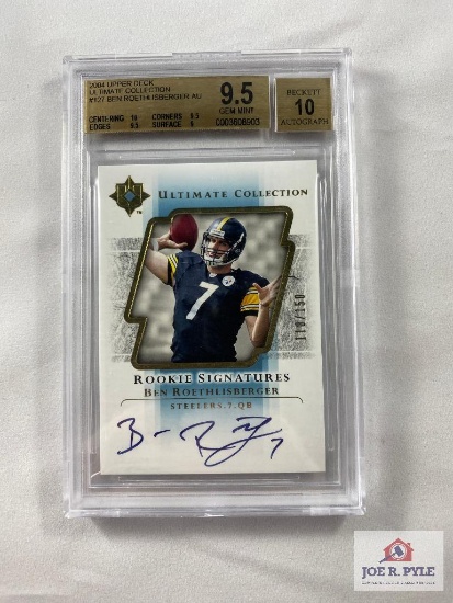 Ben Roethlisberger 2004 Upper Deck Ulitimate Collection #127 Beckett 9.5 Gem Mint, Beckett 10