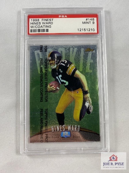 Hines Ward 1998 Finest W/Coating #148 PSA Mint 9