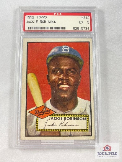 Jackie Robinson 1952 Topps #312 Rookie Card PSA EX 5