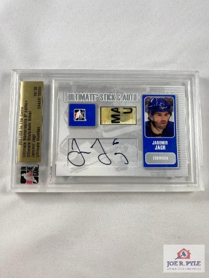 Jaromir Jagr 2007/08 In The Game Ultimate Memorabilia 8th Edition Ultimate Stick/Auto Silver