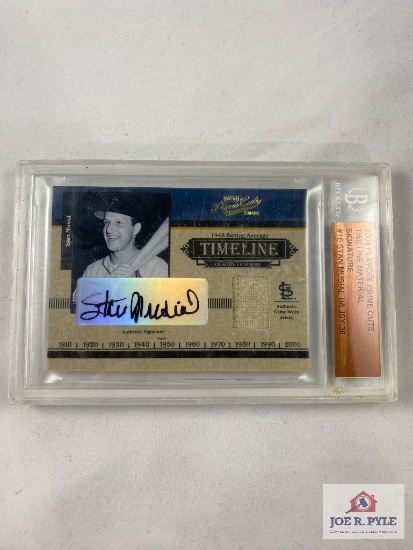 Stan Musial 2004 Playoff Prime Cuts MLB Icons Signature MLB12, BA JSY/38