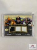 2008 UD Premier - Premier Trios Patch #PTP-BPP Terry Bradshaw, Troy Polamalu, Willie Parker 2/25