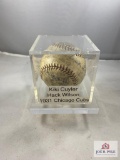 1931 Chicago Cubs Team Signed Baseball- Kiki Cuyler/Hack Wilson no COA
