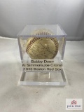 1943 Boston Red Sox Team Signed Baseball - Bobby Doerr/Al Simmons/Joe Cronin no COA