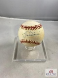 Bobby Doerr Signed Baseball - with Autograph Ticket
