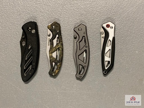 [468] Four Gerber Folding Knives