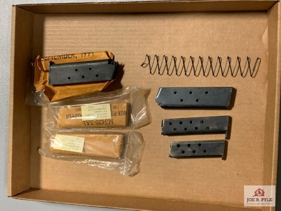 [478] Three 1911 Mags, 2 other Mags, Parts