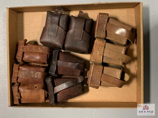 [533] Four Leather Ammo Carriers