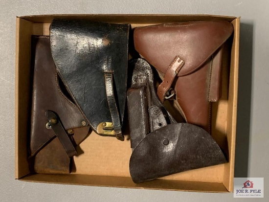 [535] Four Leather Holsters