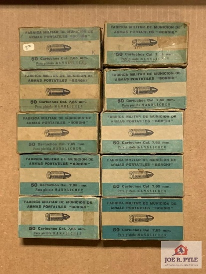 [395] Ammo Lot: 7.65mm Mannlicher