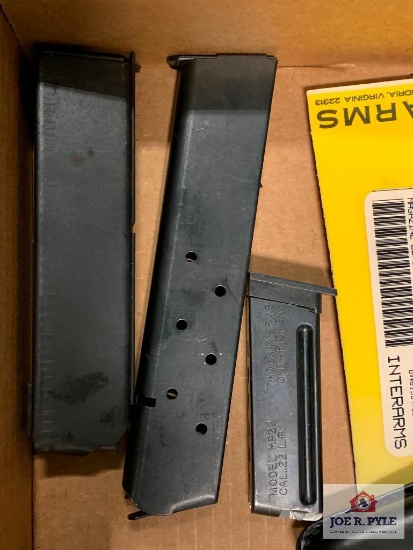 [491] Mixed Lot: Magazines, Win 97 Slide Parts, mag pouches, 28ga Cutt's tube
