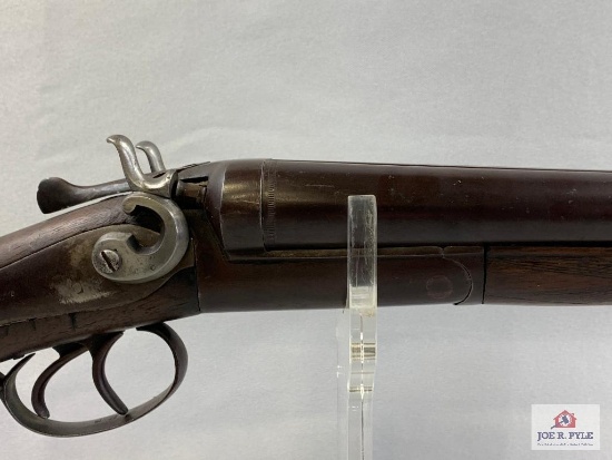 [481] Parkhurst Double Hammer Side by Side Shotgun 12 ga, SN: 2376