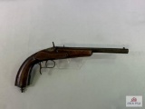 [46] Flobert-Style Single Shot Rolling Block Pistol, .22 cal rimfire, SN: NVN