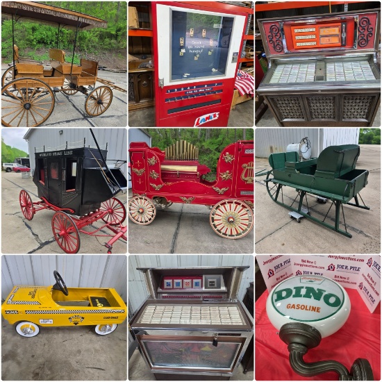 Toys, Advertising, Clocks, Circus Wagon, and More!
