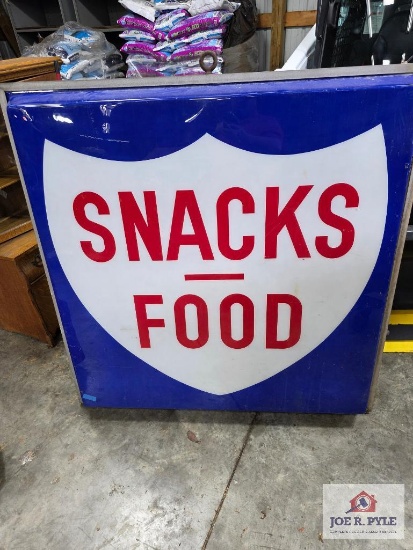 Snacks - Food plastic sign