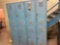 Set of lockers, 4 over 4; 5 ft wide, 15 in. deep; 6ft. tall