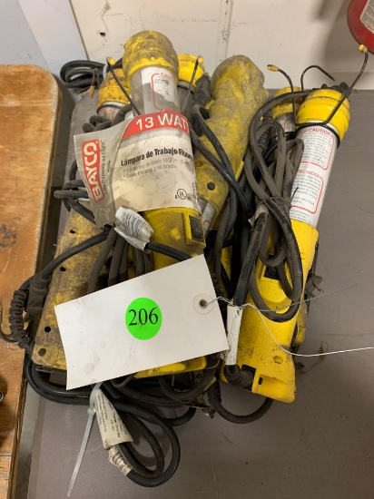 Work lights, fluorescent (8x)