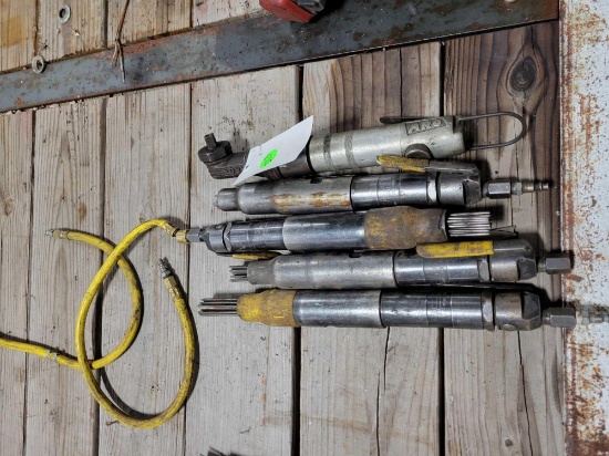 4 needle scalers, 1/2 in.  pneumatic ratchet