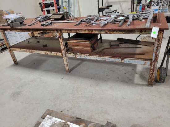 Steel work table 10 x 3
