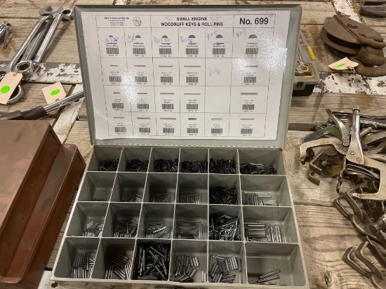 Bin w/roll pins