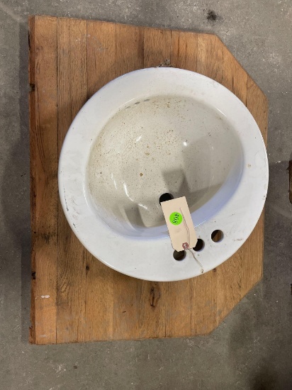 Ceramic sink and vanity top