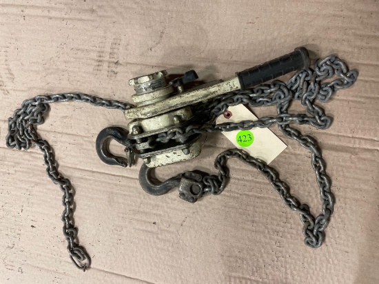 Chain & come along