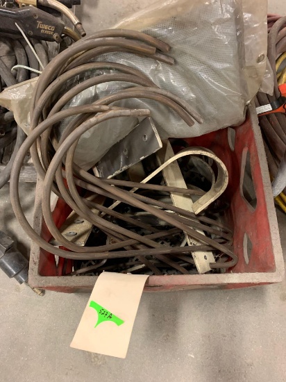 Crate of wall hooks