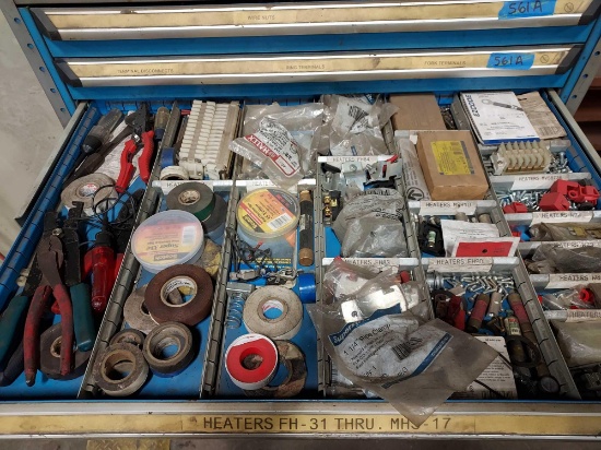 contents of parts organizer drawers