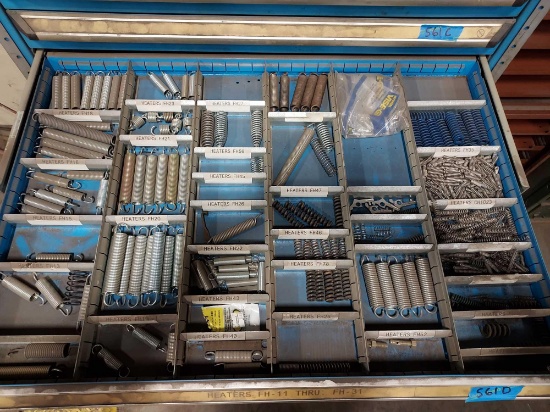 contents of parts organizer drawers
