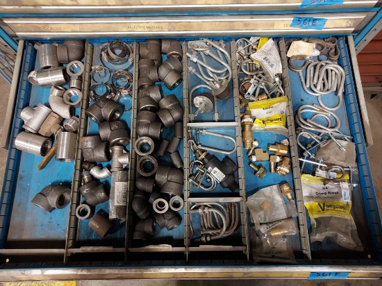 contents of parts organizer drawers