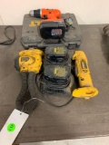 DeWalt Light, angle drill, batteries and chargers