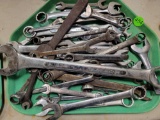 Large lot of mixed wrenches