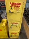 Flammable resistant 4-gal lockers (3x)