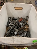 Box of sockets and tools