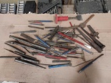 assortment of punches and cold chisels