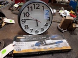 riveter and clock