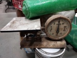 Antique platform scale and miscellaneous