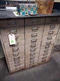 parts organizer w/ large assortment of files