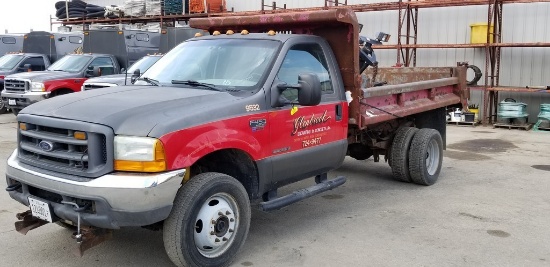 2001 Ford F450 XL Super Duty Dump Truck,