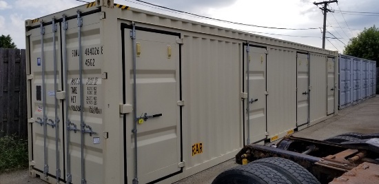 40' Storage Container With Side Doors
