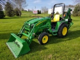 John Deere 3046R Tractor W/ John Deere H165 Lower