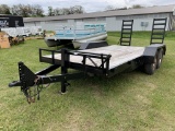 2007 H&H 7'x16' Tag Trailer W/ Ramps