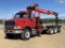 2006 Sterling LT9500 Boom Truck W/ Fassi F330E Dry Wall Crane W/ Forks