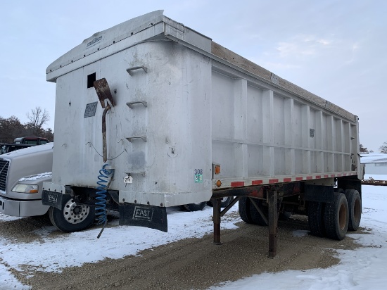 1972 East 24' Aluminum Dump Tailer